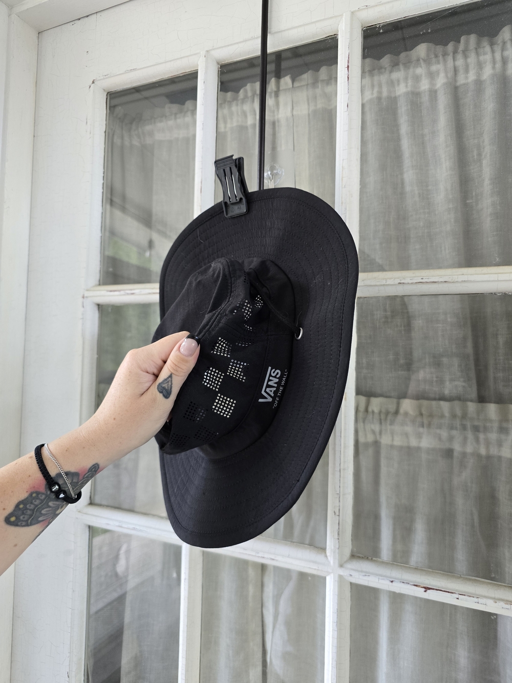 Vans Black Wide-Brim Bucket Hat